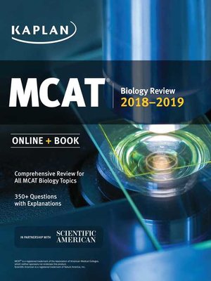 cover image of MCAT Biology Review 2018-2019